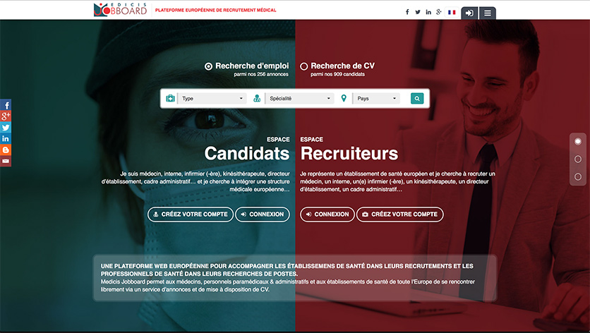 Medicis Jobboard - Recrutement de médecins en Europe